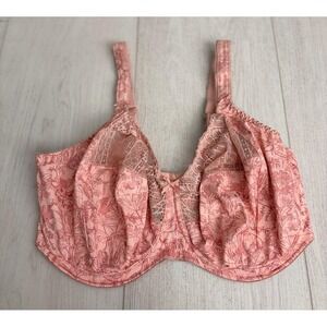 ELOMI EL4420PTR Mariela Full Figure Convertible Underwire Plunge Bra 34L US